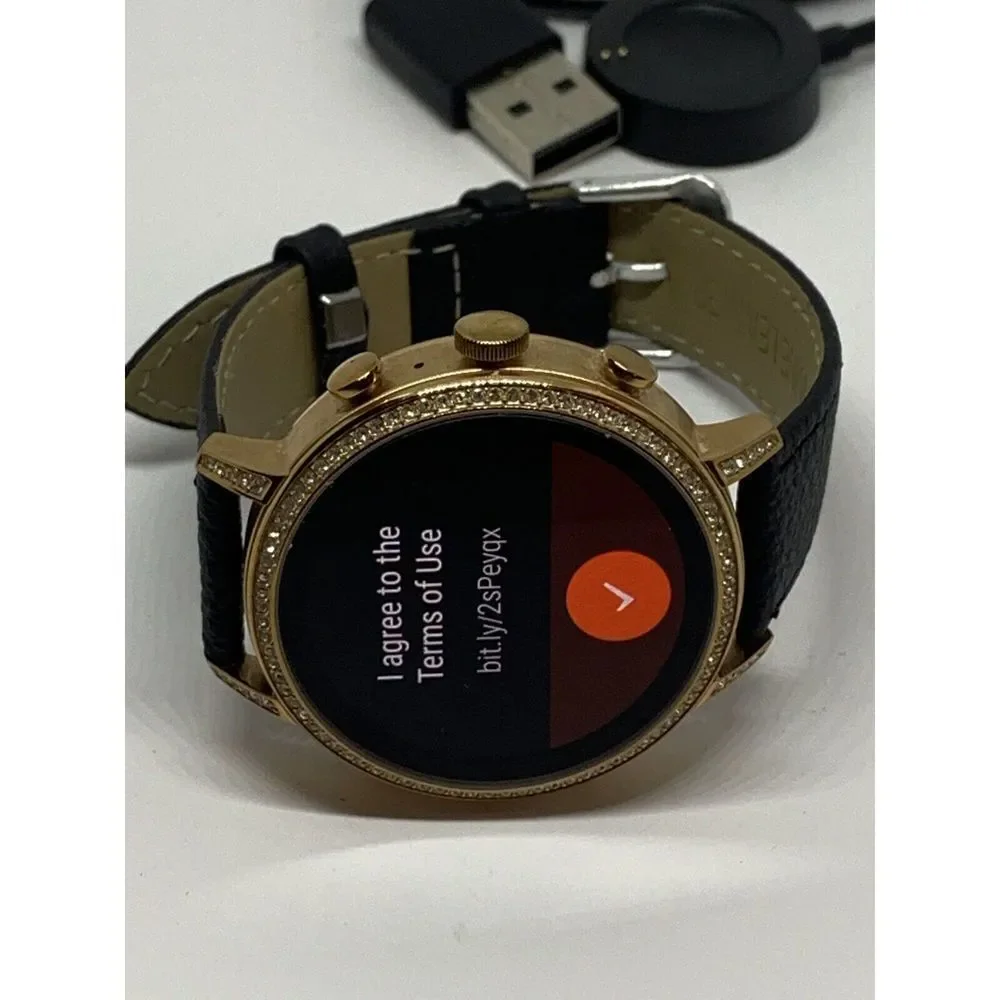 Fossil Gen 4 Authentic Digital Dial Smart Watch Custom Band FTW6011 QT504
